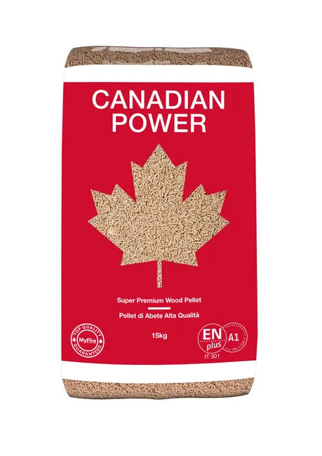 Pellet Canadian Power ENplus A1 - 70 sacchi da 15 kg in abete