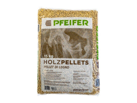 Pellet Pfeifer Holzpellets di abete certificato qualità ENPlus A1 - 70 sacchi da 15Kg